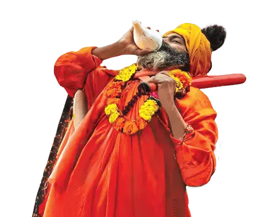 Sadhu with Shankh