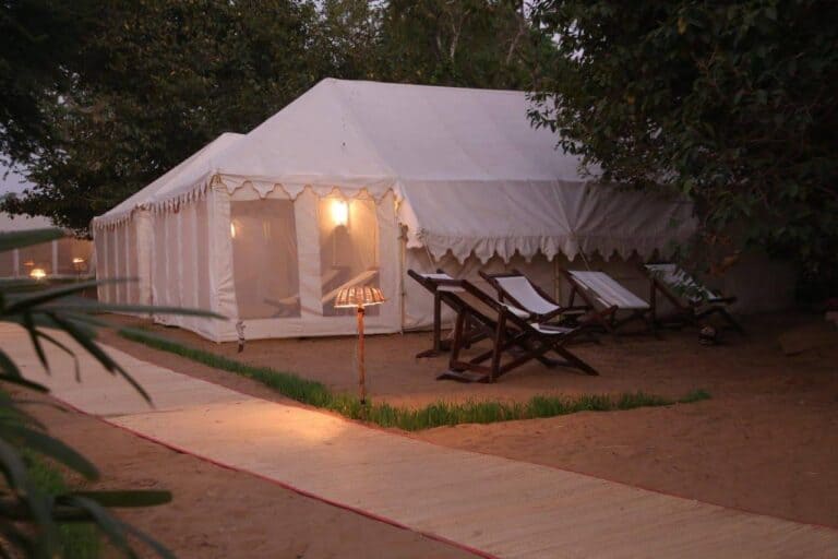 Deluxe Maharaja Tent Sitting Area